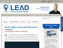 Tablet Screenshot of leadfromyourcurrentposition.com
